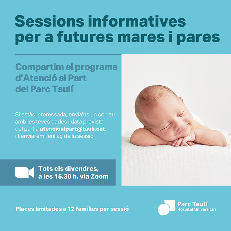 Imatge del cartell de les sessions del Programa d'Atenció al Part